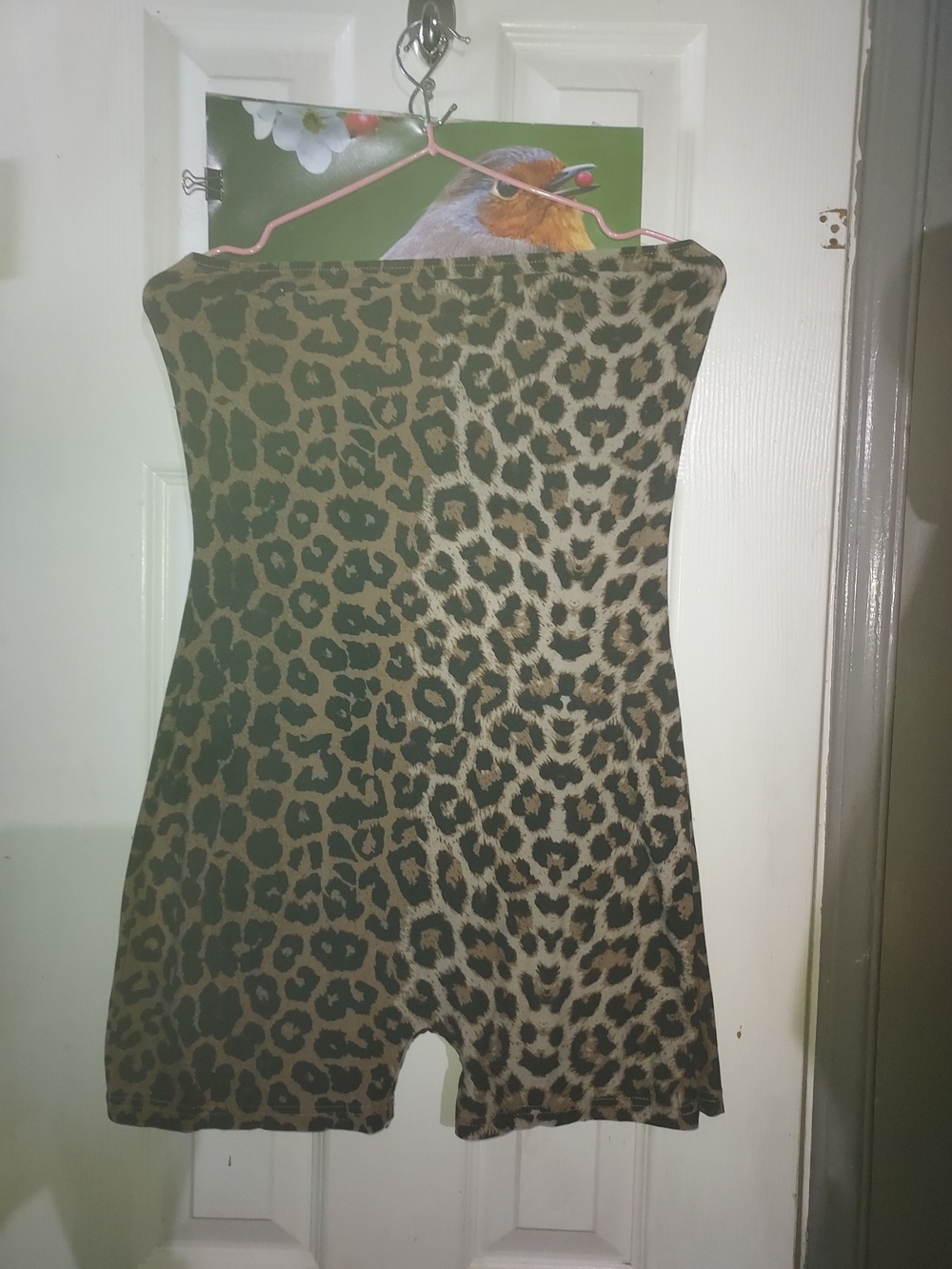 Leopard  Print  Sleeveless Romper